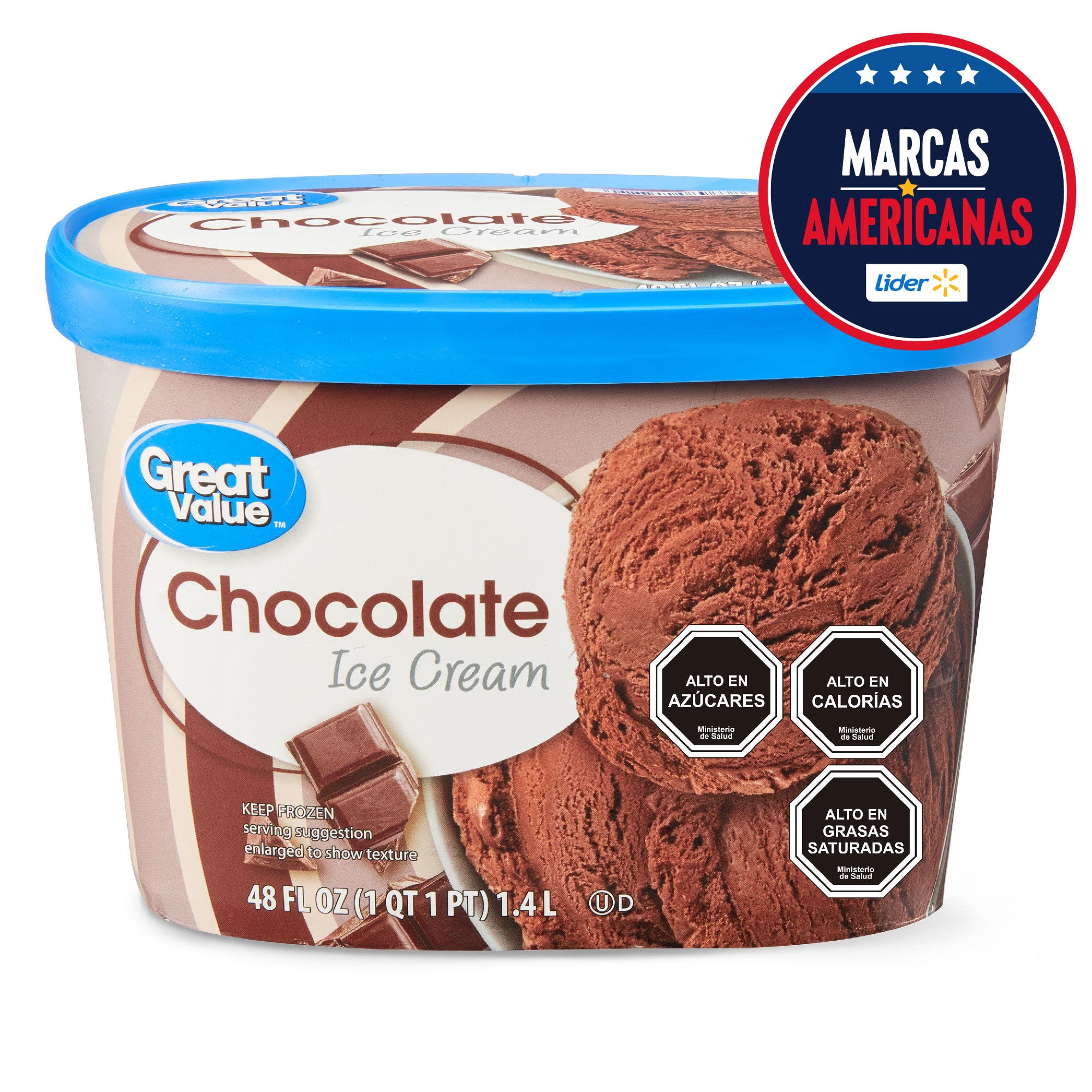 Helado Chocolate Pote 1,4 L Great Value