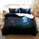 thumbnail image 1 of Anime Game Bridge Spirits Kena Bedding Set Duvet Cover Bed Set Quilt Cover Pillowcase Comforter Boys Adult Bed Sheets, 1 of 5
