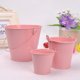 thumbnail image 1 of Xiao Hua Cubo de Flores mini de Hojalata Rosa de 2 Piezas, Adecuado para el Hogar y el Jardín, Cubo de Almacenamiento de Mesa para Maceta de Plantas, Tamaño Pequeño, 1 of 4