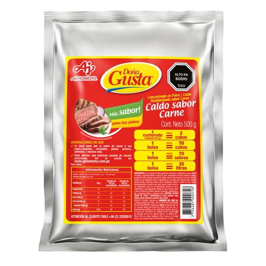 Concentrado En Polvo Sabor Carne Doña Gusta 500 Grs