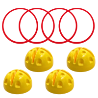 Linea Sport - Pack X4 Aros De Agilidad 50Cm+ 4 Bases Multiuso