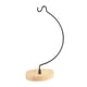 thumbnail image 4 of Soporte para plátanos con forma de árbol, soporte con gancho, base de madera multifuncional, soporte para colgar plátanos, accesorios para guardar plá Forma semicircular, 4 of 5