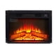 thumbnail image 1 of Electric Fireplace Insert 23" 1400W 120V ,Equipped with remote control, ultra thin heater with log set & realistic flame - BLACK, 1 of 3