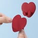 thumbnail image 3 of 1pc Red Love Kitchen Wall-mounted Plug Hook, Bedroom Office Cable Storage, Cable Cord Storage, Headphone Cable Storage Organizing Hook, 2.36*2.36inch, 3 of 5