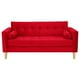 thumbnail image 1 of Sofa Retro 3c Felpa 05 Rojo, 1 of 6