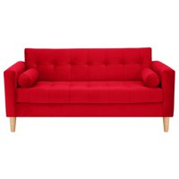 Bodevir - Sofa Retro 3C Felpa 05 Rojo