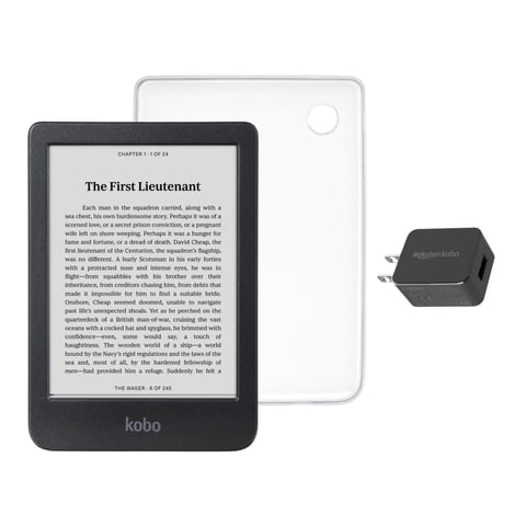 Ereader Kobo Clara Bw 6"" Resistente Al Agua 16 Gb Con Funda