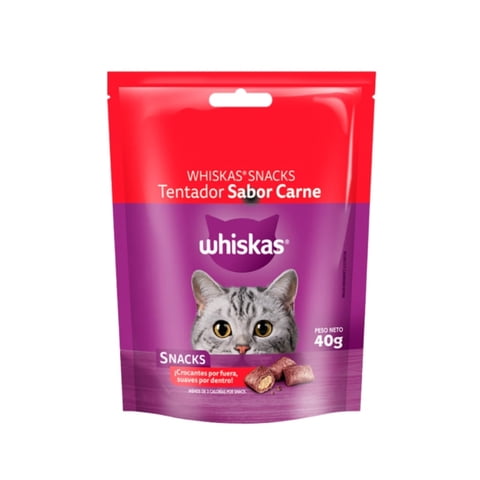 Snack Para Gatos Whiskas Carne 40 Grs.