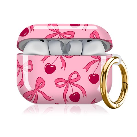 Funda Para Airpod Pro 3 Klcdorf Con Lazo De Cereza De Tpu Y