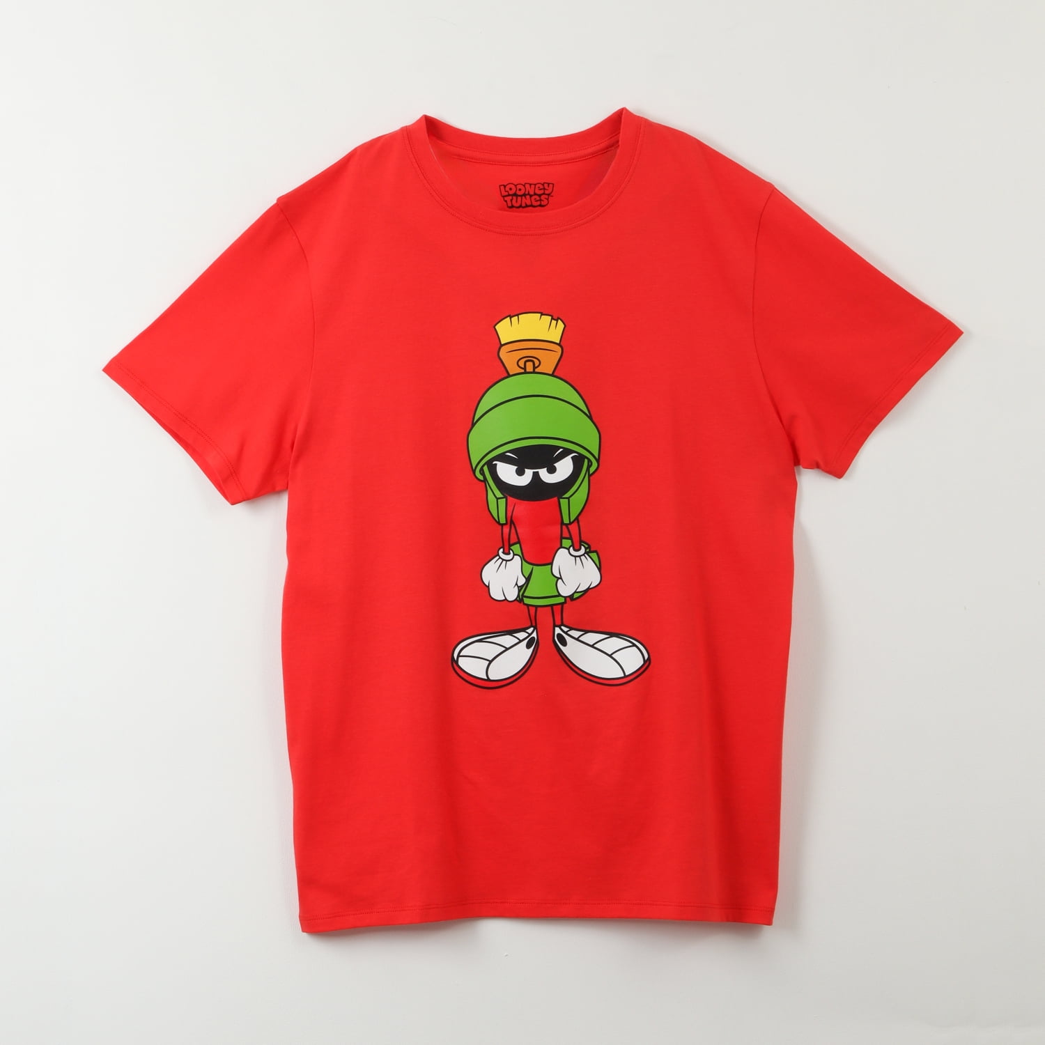 Polera Manga Corta Hombre Marvin Rojo Looney Tunes