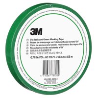 Cinta Enmascarar Masking Tape Verde Resist. Uv 18Mmx55M 3M