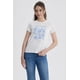 thumbnail image 1 of Polera Mujer Básica Print Diseño Crudo/Celeste, 1 of 4
