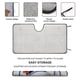 thumbnail image 2 of Parque de los Sueños Parasol para Parabrisas Delantero Protector Plegable, Visera Solar para Auto Bloquea Rayos UV Mantiene tu Vehículo Fresco 130cm*70cm, 2 of 6