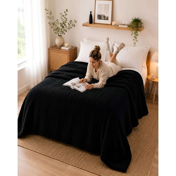 Frazada Texturizada 2 Plazas - Confort y Estilo para tu Dormitorio