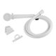 thumbnail image 1 of Kit de cabezal de ducha Dura Faucet DF-SA130-WT con manguera de 1,5 m que ahorra agua, 1 of 5