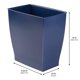 thumbnail image 3 of Bote de basura iDesign pequeño para baño u oficina, azul, 3 of 4