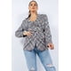 thumbnail image 1 of Blazer Ccwholesalesclothings Oversized Con Cinturón Gris, 1 of 5