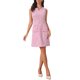 thumbnail image 1 of Vestido de Tweed para Mujer Elegante Cuadros Sin Mangas Vestido de Tanque Regreso a Clases Conjunto de Maestra Primavera Verano Casual de Negocios Vestido Mini M Rosa, 1 of 6