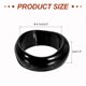 thumbnail image 2 of Uxcell Pulseras de Brazalete Grueso de Acrílico para Mujeres, Brazaletes Apilables Geométricos Anchos Coloridos de Puño de Acetato Pulsera de Muñeca Irregular Joyería de Moda Regalo, Negro, 2 of 6