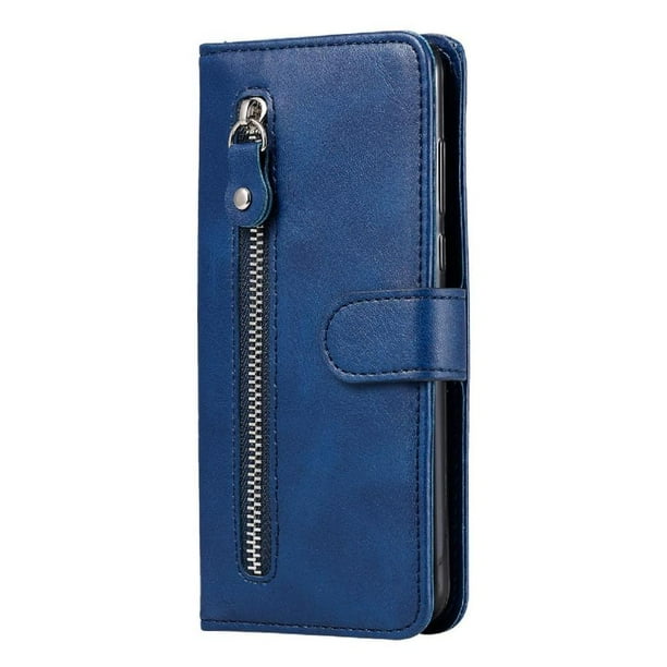 Funda con Cremallera para OnePlus Nord N20 5G, Carcasa Cartera de Cuero PU con Soporte y Tarjetero