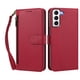 thumbnail image 1 of Funda Tipo Billetera para samsung galaxy S21 con Soporte y Bolsillo con Cierre Rojo, 1 of 1