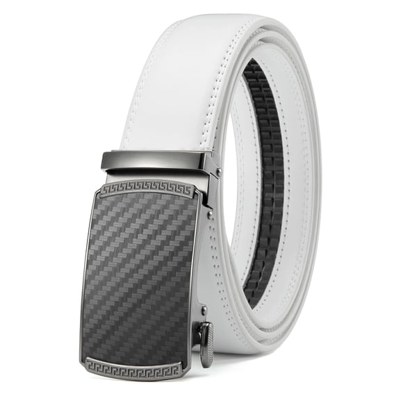 Cinturón de piel con trinquete CHAOREN para hombre de 35 mm de ancho