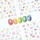 thumbnail image 1 of Pegatinas para uñas Okiyomi Kawaii 3D – 4 hojas, 274 diseños, 1 of 7