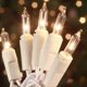 thumbnail image 1 of Luces navideñas HISHINY, 100 unidades, pequeñas, transparentes, 6,4 m, 1 of 5