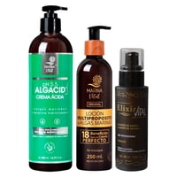 Locion Multiproposito 250, Serum Elixir 60 Y Mascara Algacid 500 Ml Marina Vital