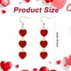 thumbnail image 2 of Pendientes de San Valentín, pendientes colgantes de corazón, pendientes de gota de corazón, lindos pendientes de amor, pendientes de corazón para mujeres y niñas, regalo de cumpleaños de San Valentín., 2 of 7