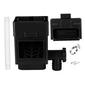 Ioensy - Sistema De Recolección De Agua De Lluvia Colector De Lluvia Para Bajantes Riego Del Patio Trasero Negro