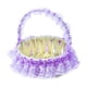 thumbnail image 3 of Cesta de flores para boda, cestas tejidas, portátil, hermosa cesta de flores para niña, de mano, para fiestas, bodas, eventos y ocasiones especiales. Púrpura, 3 of 5