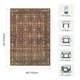 thumbnail image 4 of Alfombra de Área Rugxara 147x178 cm Roja Lavable Oriental, 4 of 9