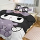 thumbnail image 1 of Kuromi 3 Piece Set Printed Duvet Cover Bed SetBedding Set Soft Comforter Cover with Zipper Quilt Cover & Pillowcaseswith Zipper Closure Microfiber, 1 of 5