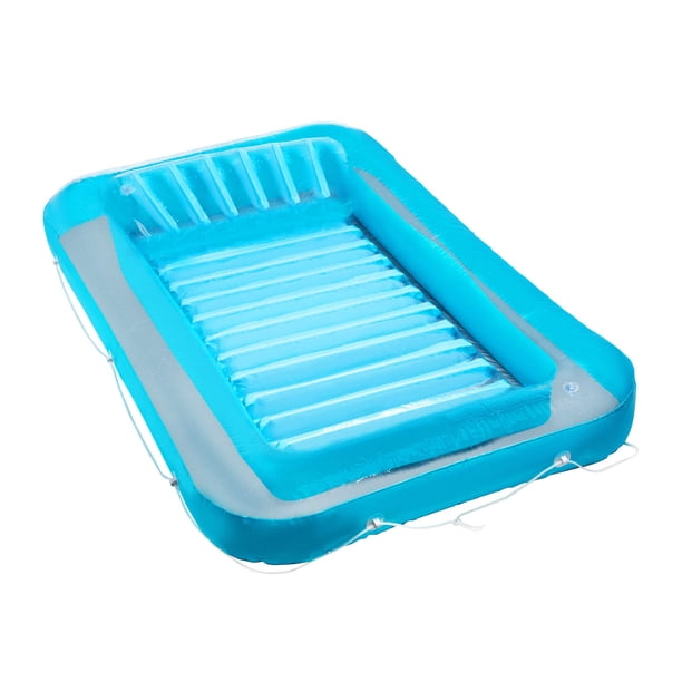 Flota inflable para broncearse en la piscina y el salón, azul Hoovy Blue, más de 13 años