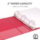 thumbnail image 3 of Binder Samsill Economy, 2 pulgadas, 3 anillos, rojo, paquete de 4, 3 of 7