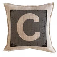 Tuyo Print - Cojín Letra Fondo Gris C 45X45