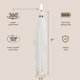 thumbnail image 2 of Vela LED LumiPur 23 cm Blanco Fantasma – Pack de 2, 2 of 3
