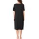 thumbnail image 3 of INSPIRE CHIC Camisón de Mujer de Modal Suave con Botones, Manga Corta, Cuello Redondo y Largo Midi, Ropa de Dormir XL Negro, 3 of 6