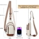 thumbnail image 3 of CLUCI Crossbody Bags for Women Men, Leather Sling Bag Crossbody, 3 of 3