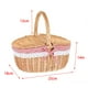 thumbnail image 4 of Canasto de Picnic de Mimbre Tejida a Mano con Forro Lavable para Pan y Frutas, 4 of 5