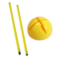 Magideal - Bastones De Entrenamiento De Agilidad Para Fútbol, Bastones De Entrenamiento De Fútbol Con Base, Equipo De Entrenamiento De Fútbol Para Juegos Al Aire 1 Metro