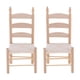 thumbnail image 1 of Mini Silla De Madera Para Casa De Mu?ecas, 2 Uds., 1/12, Muebles En Miniatura, Madera Natural, 1 of 5