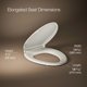 thumbnail image 3 of Asiento de inodoro KOHLER Cachet ReadyLatch Elongated Almond, 3 of 9