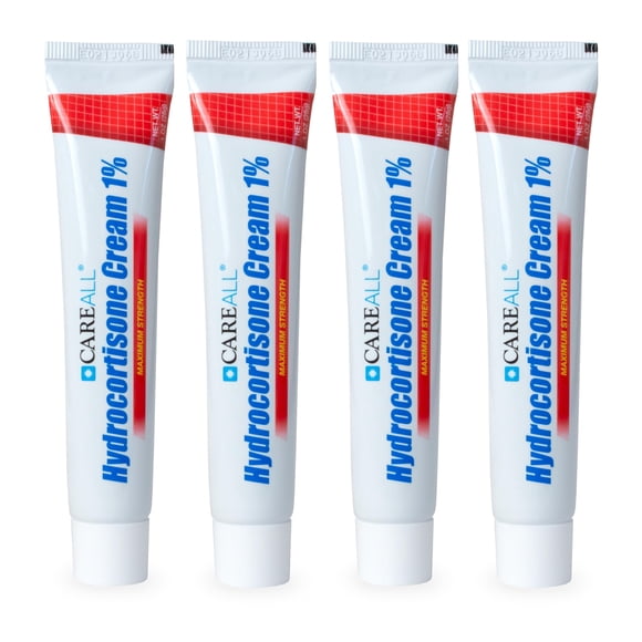 Crema anti-comezón CareAll Hidrocortisona 1% 28 g, paquete de 4