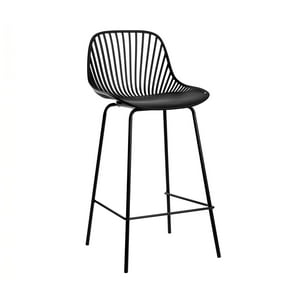 Klik Muebles - Taburete Piso Bar Tropea Alto - Negro