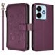 thumbnail image 2 of Funda Cartera Mariposa para [Xiaomi Redmi 13 4G/5G] con Soporte y Cremallera Violeta, 2 of 6