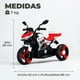 thumbnail image 3 of Moto Niños Electrica 3 Ruedas Nitro Italy V4 Luz Y Sonido Negra Y Roja, 3 of 6