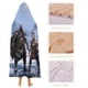 thumbnail image 4 of Dios de la Guerra Manta Capa con Capucha Anti-Bolitas, Manta de Lana Ártica Suave, Manta Portátil de Felpa Ligera y Lujosa, Poncho para Siesta en Casa y Oficina, 100*130cm, 4 of 6