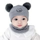 thumbnail image 1 of Gorro Con Cuello Para Bebé Orejitas Oso Para Invierno, 1 of 3